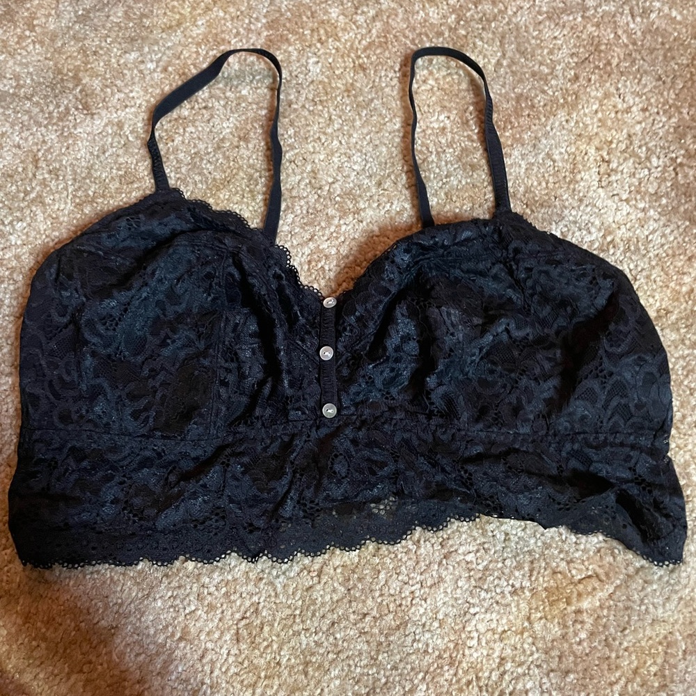 Victoria's Secret Black Lace Bralette 1x